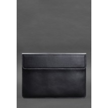 Шкіряний чохол-конверт на магнітах для MacBook 13 Темно-синій