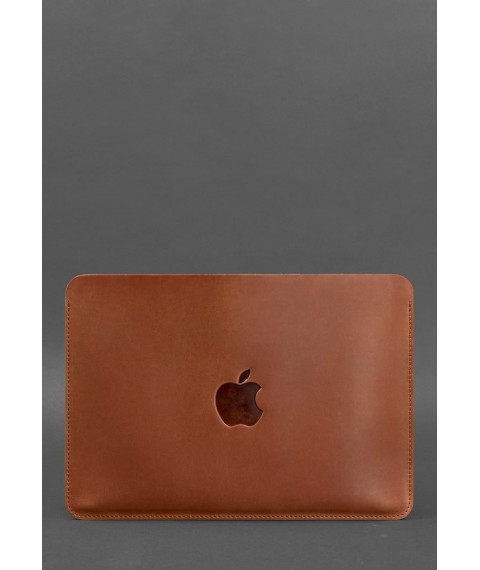 Шкіряний чохол для MacBook 13 дюйм Світло-коричневий Crazy Horse