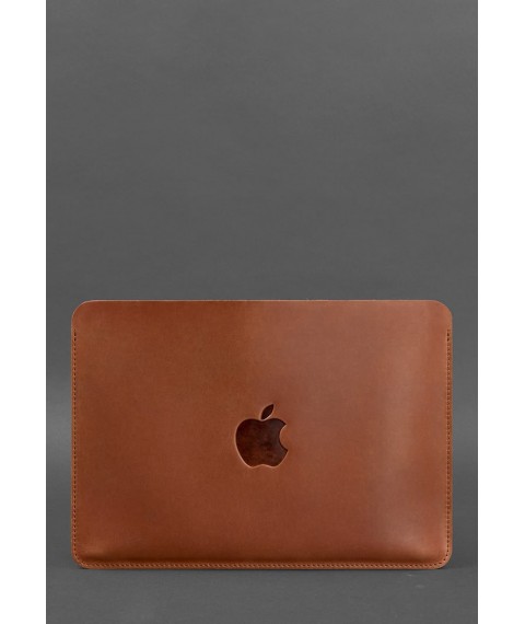 Leather case for MacBook 13 inch Light brown Crazy Horse