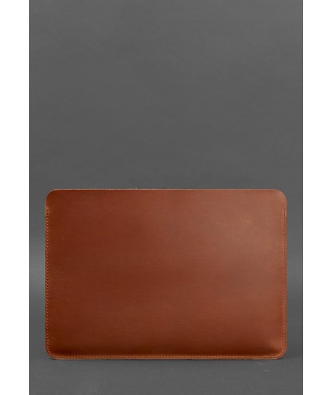 Leather case for MacBook 13 inch Light brown Crazy Horse
