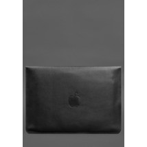 Шкіряний чохол-конверт на магнітах для MacBook Pro 15 (2023) Чорний
