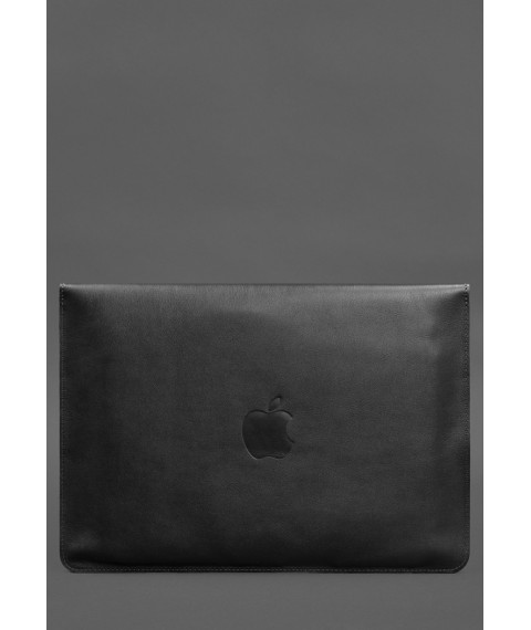 Шкіряний чохол-конверт на магнітах для MacBook Pro 15 (2023) Чорний