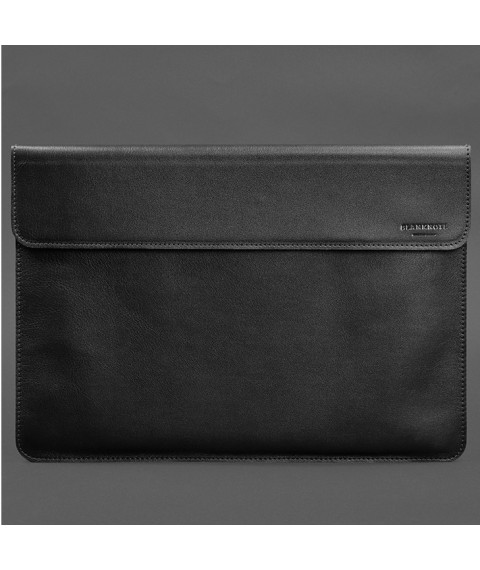 Шкіряний чохол-конверт на магнітах для MacBook 15 дюйм Чорний