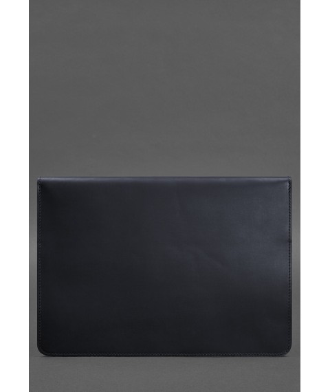 Шкіряний чохол-конверт на магнітах для ноутбука Універсальний Синій Crazy Horse