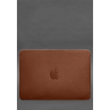 Шкіряний чохол для MacBook Air 15-inch (2023) Світло-коричневий