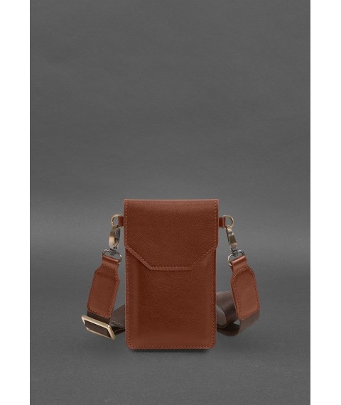 Leather phone case light brown
