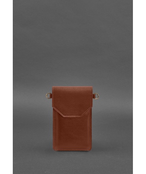 Leather phone case light brown