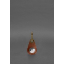 Leather case for Apple AirTag Light brown