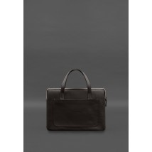 Leather case with handles for laptop 13 inch Dark brown