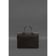 Leather case with handles for laptop 13 inch Dark brown