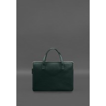 Leather case with handles for laptop 13 inch Green