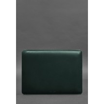 Шкіряний чохол для MacBook 14 дюйм Зелений Crazy Horse