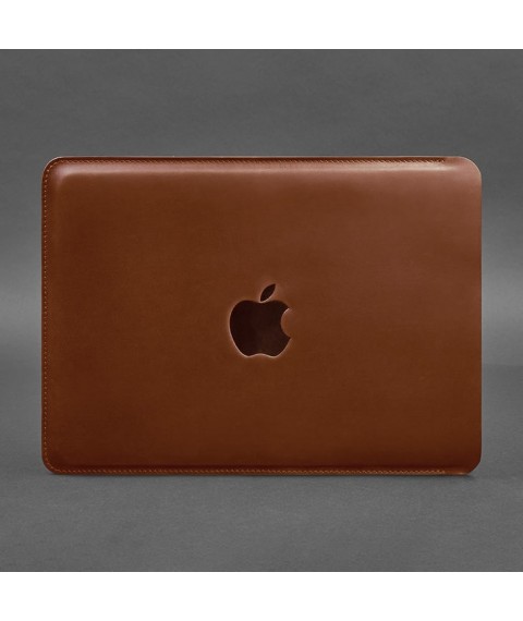 Leather case for MacBook 13 inch Light brown Crazy Horse