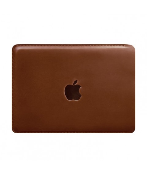 Шкіряний чохол для MacBook 13 дюйм Світло-коричневий Crazy Horse