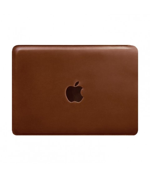 Leather case for MacBook 13 inch Light brown Crazy Horse