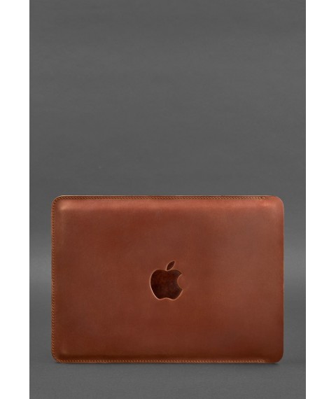 Кожаный чехол для MacBook 15-16 Светло-коричневый