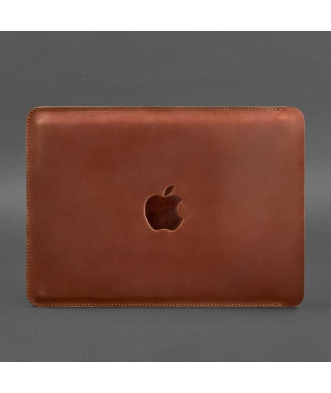 Кожаный чехол для MacBook 15-16 Светло-коричневый