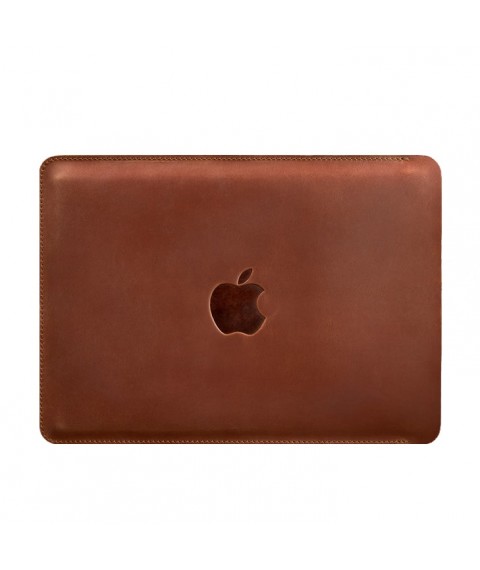 Кожаный чехол для MacBook 15-16 Светло-коричневый