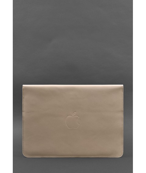 Leather Magnetic Envelope Case for MacBook 13 Light Beige