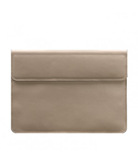 Leather Magnetic Envelope Case for MacBook 13 Light Beige