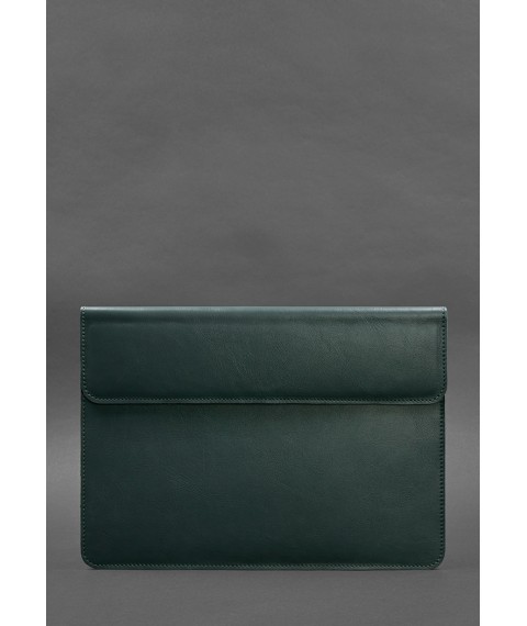 Leather Magnetic Envelope Case for MacBook 14 Green