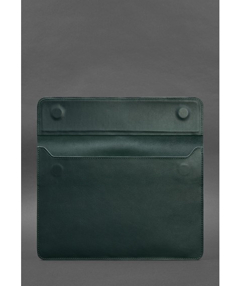 Leather Magnetic Envelope Case for MacBook 14 Green