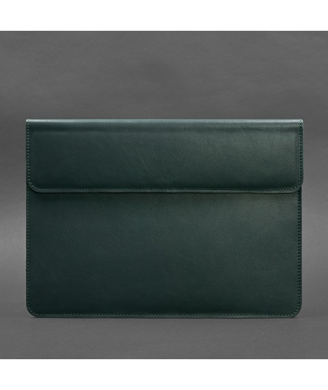 Leather Magnetic Envelope Case for MacBook 14 Green