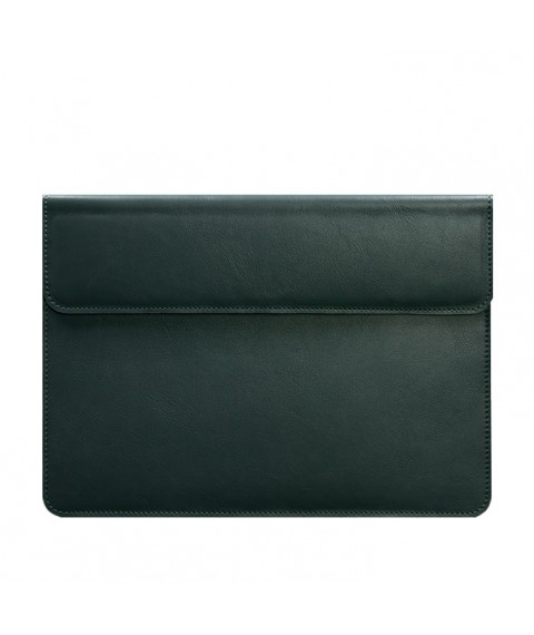 Leather Magnetic Envelope Case for MacBook 14 Green