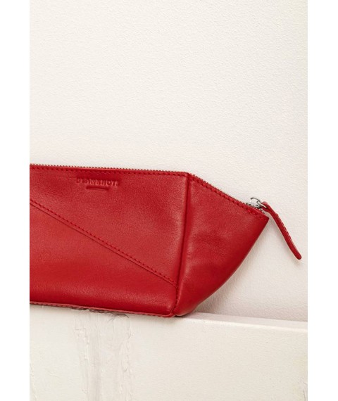 Women's leather cosmetic bag 2.0 Red