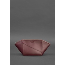 Women's leather cosmetic bag 2.0 Burgundy Crust