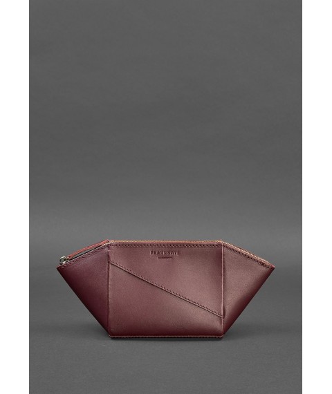 Women's leather cosmetic bag 2.0 Burgundy Crust