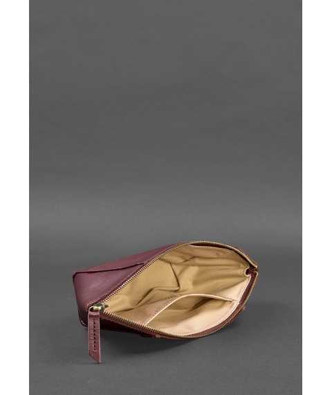 Women's leather cosmetic bag 2.0 Burgundy Crust