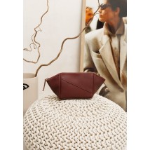 Women's leather cosmetic bag 2.0 Burgundy Crust