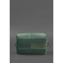 Leather cosmetic bag 3.1 Green Crazy Horse