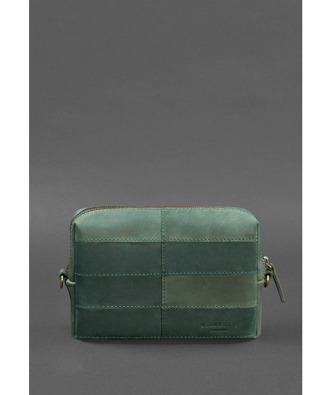 Leather cosmetic bag 3.1 Green Crazy Horse