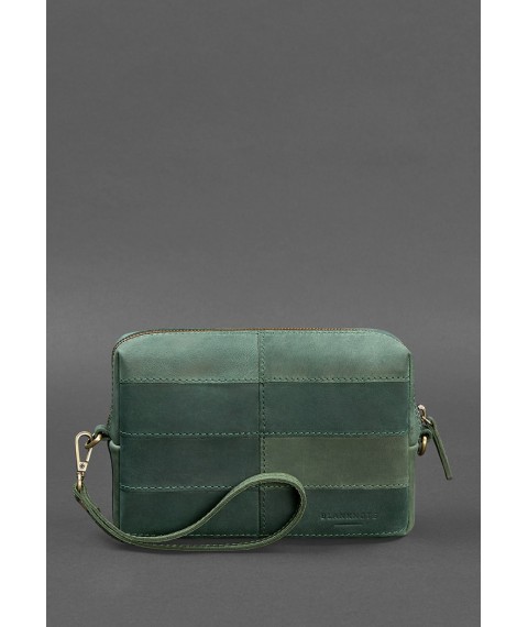 Leather cosmetic bag 3.1 Green Crazy Horse