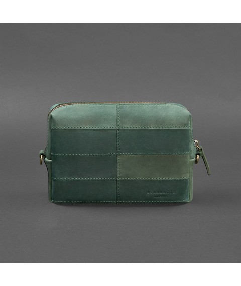 Leather cosmetic bag 3.1 Green Crazy Horse