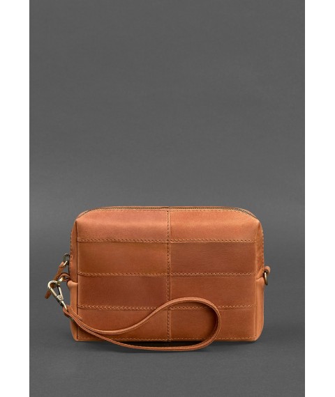 Leather cosmetic bag 3.1 Light brown Crazy Horse