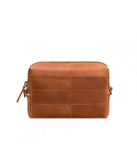Leather cosmetic bag 3.1 Light brown Crazy Horse