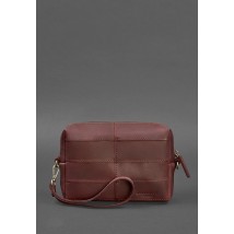Leather cosmetic bag 3.1 Burgundy Crazy Horse