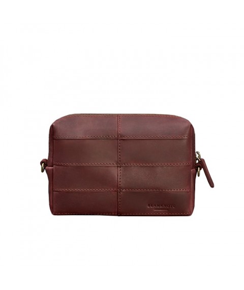 Leather cosmetic bag 3.1 Burgundy Crazy Horse