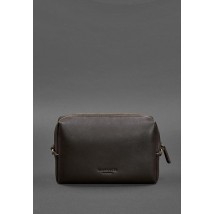 Leather cosmetic bag 3.0 dark brown Crust
