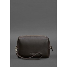 Leather cosmetic bag 3.0 dark brown Crust