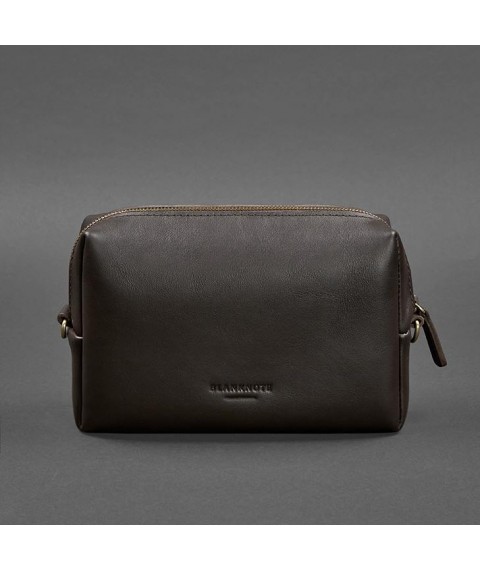 Leather cosmetic bag 3.0 dark brown Crust