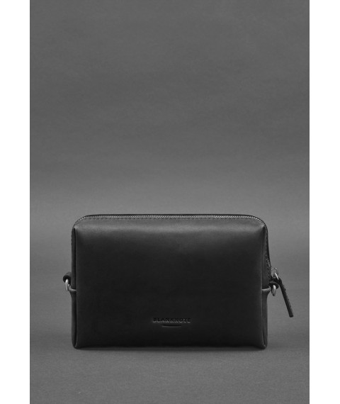 Leather cosmetic bag 3.0 Black Crazy Horse