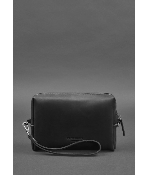 Leather cosmetic bag 3.0 Black Crazy Horse