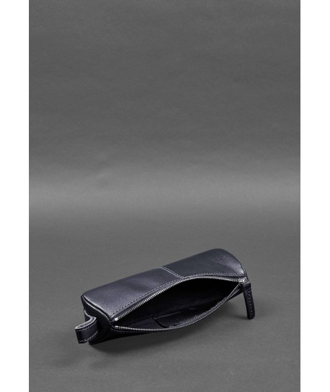 Leather toiletry case (case for glasses) 4.0 Dark blue