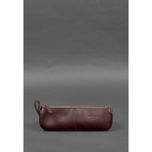 Leather toiletry case (case for glasses) 4.0 Burgundy