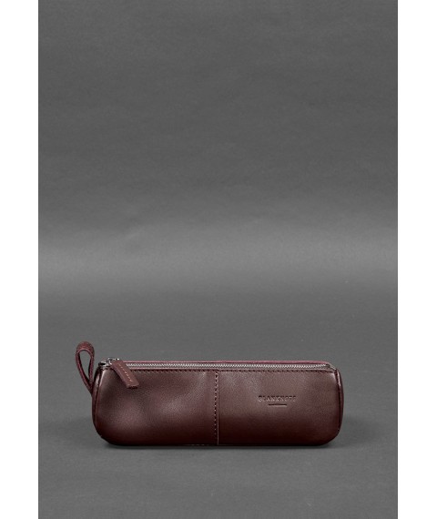 Leather toiletry case (case for glasses) 4.0 Burgundy