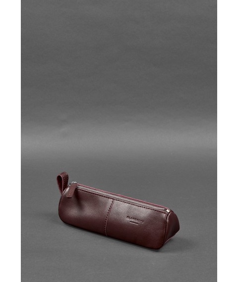 Leather toiletry case (case for glasses) 4.0 Burgundy